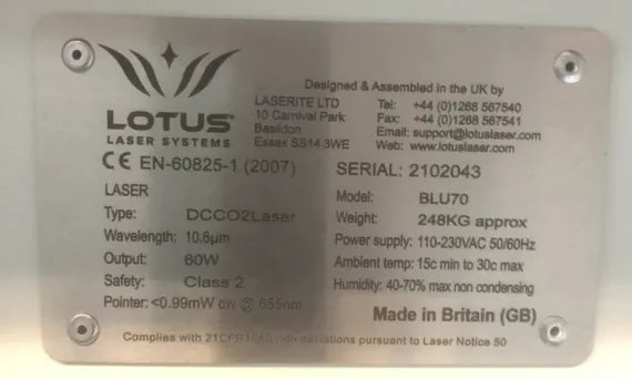 Lotus Blu 70 mit 60 Watt