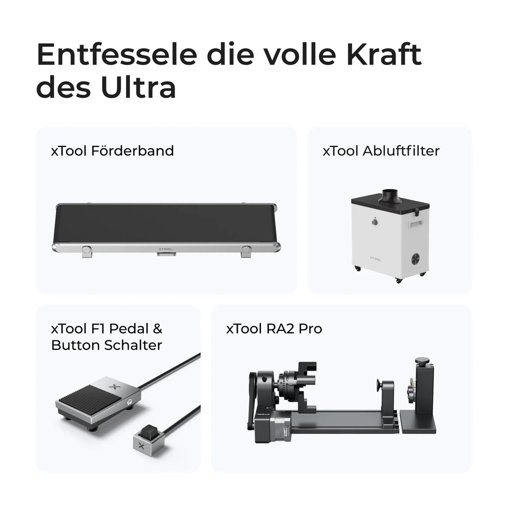 xTool F1 Ultra 20W Faser- und Diodenlasergravierer