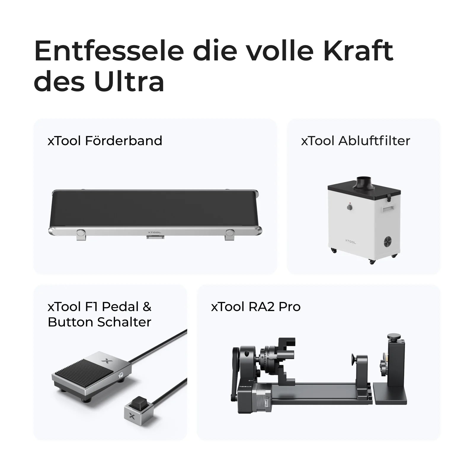 xTool F1 Ultra 20W Faser- und Diodenlasergravierer