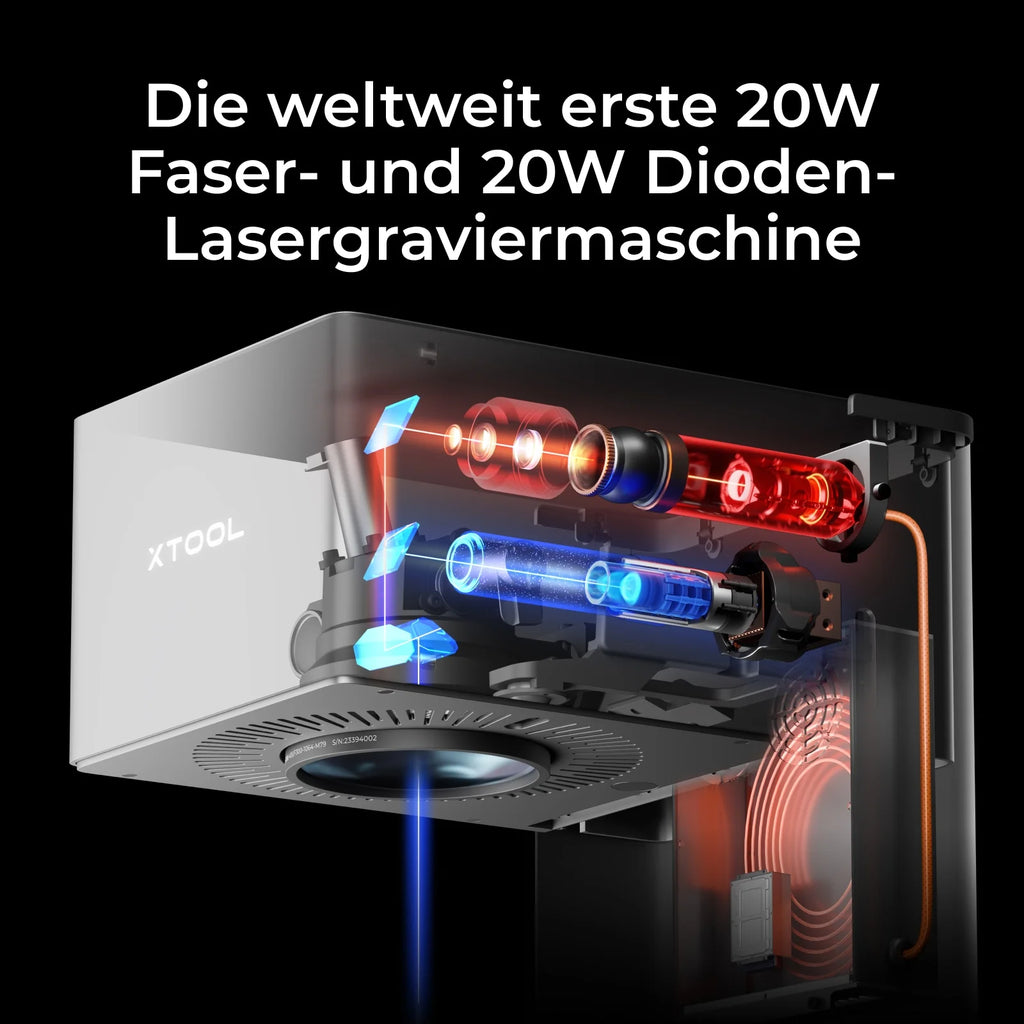 xTool F1 Ultra 20W Faser- und Diodenlasergravierer