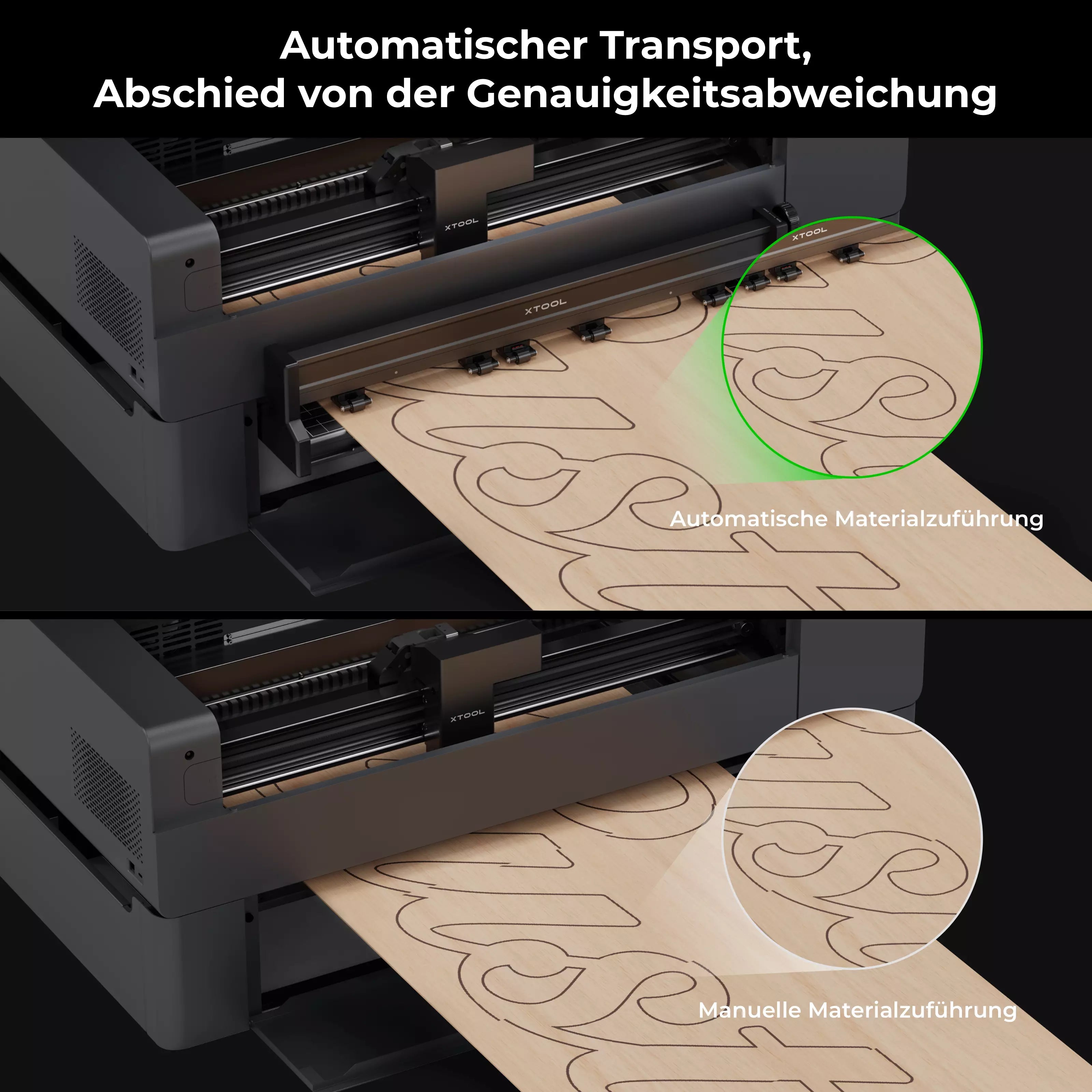 Fördervorrichtung für xTool P2 CO2 Laser