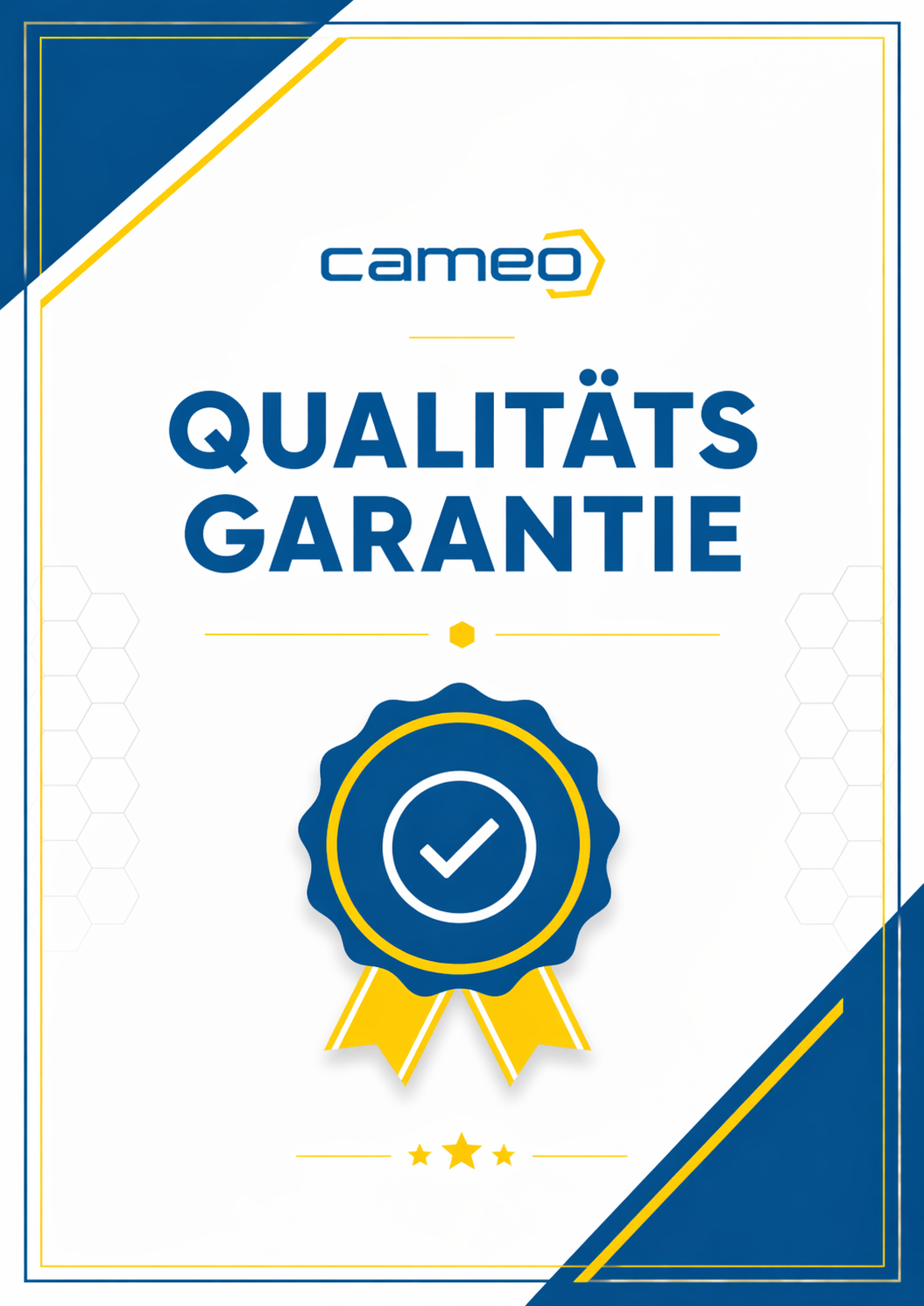 cameo Qualitätsgarantie (lebenslang)