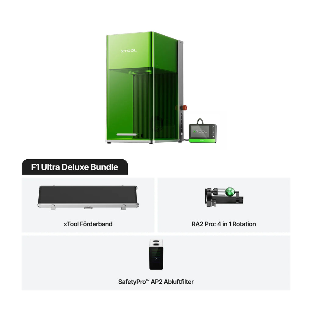 xTool F1 Ultra 20W Faser- und Diodenlasergravierer