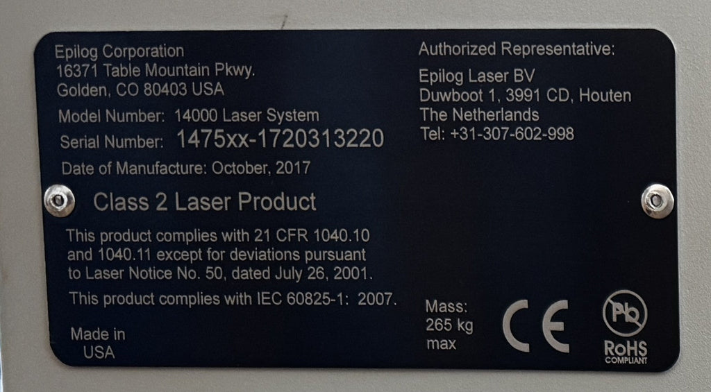Epilog Fusion 40 M2 mit 75 Watt (Kopie)