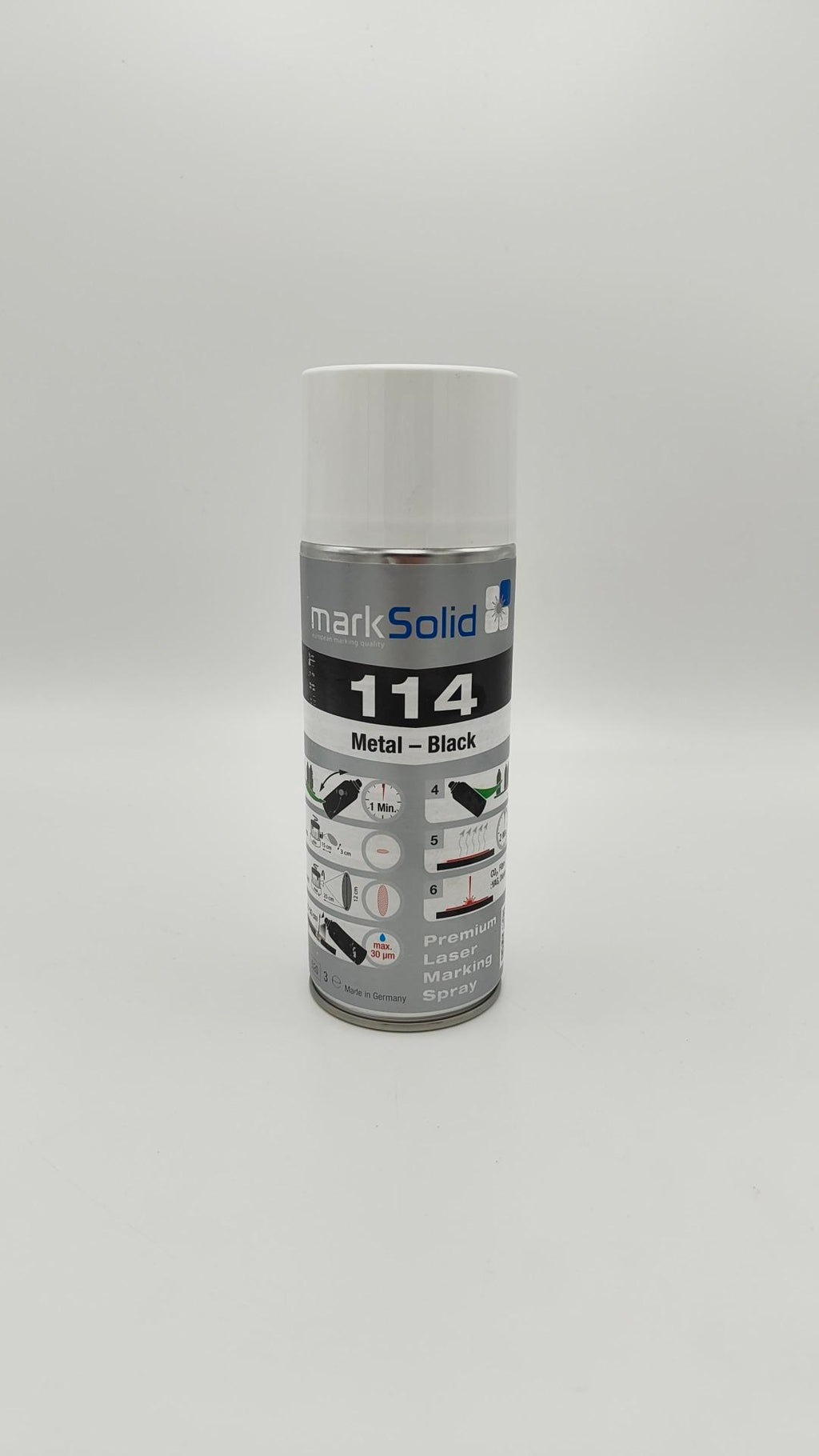 markSolid 114 – Laser-Markierungsspray für präzise Metallgravuren