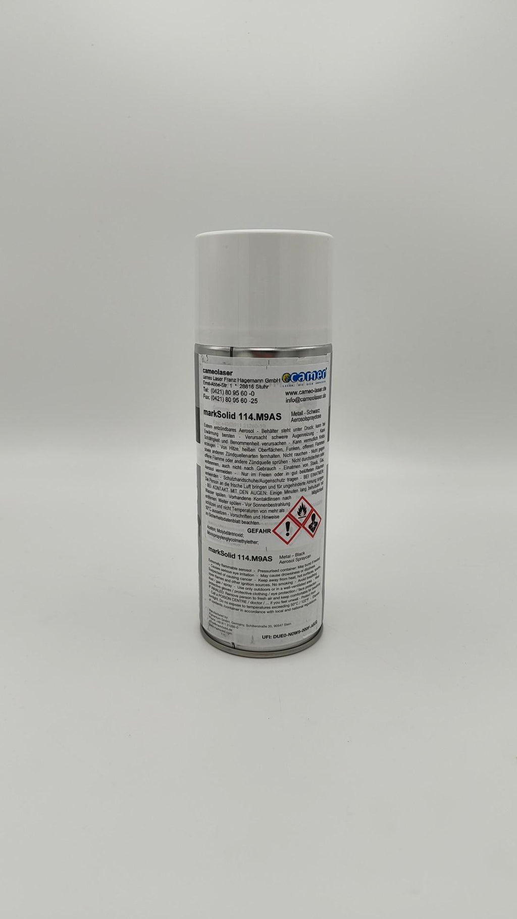 markSolid 114 – Laser-Markierungsspray für präzise Metallgravuren