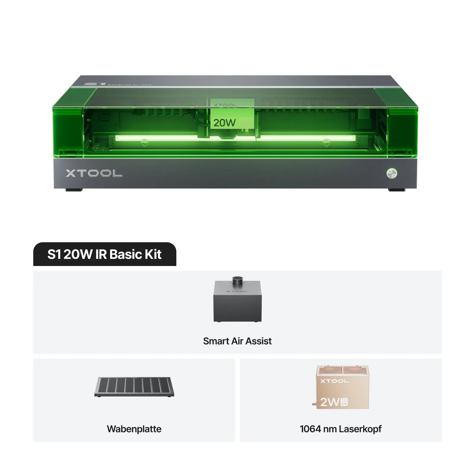 xTool S1 20W Diodenlasergravierer und Laser Cutter
