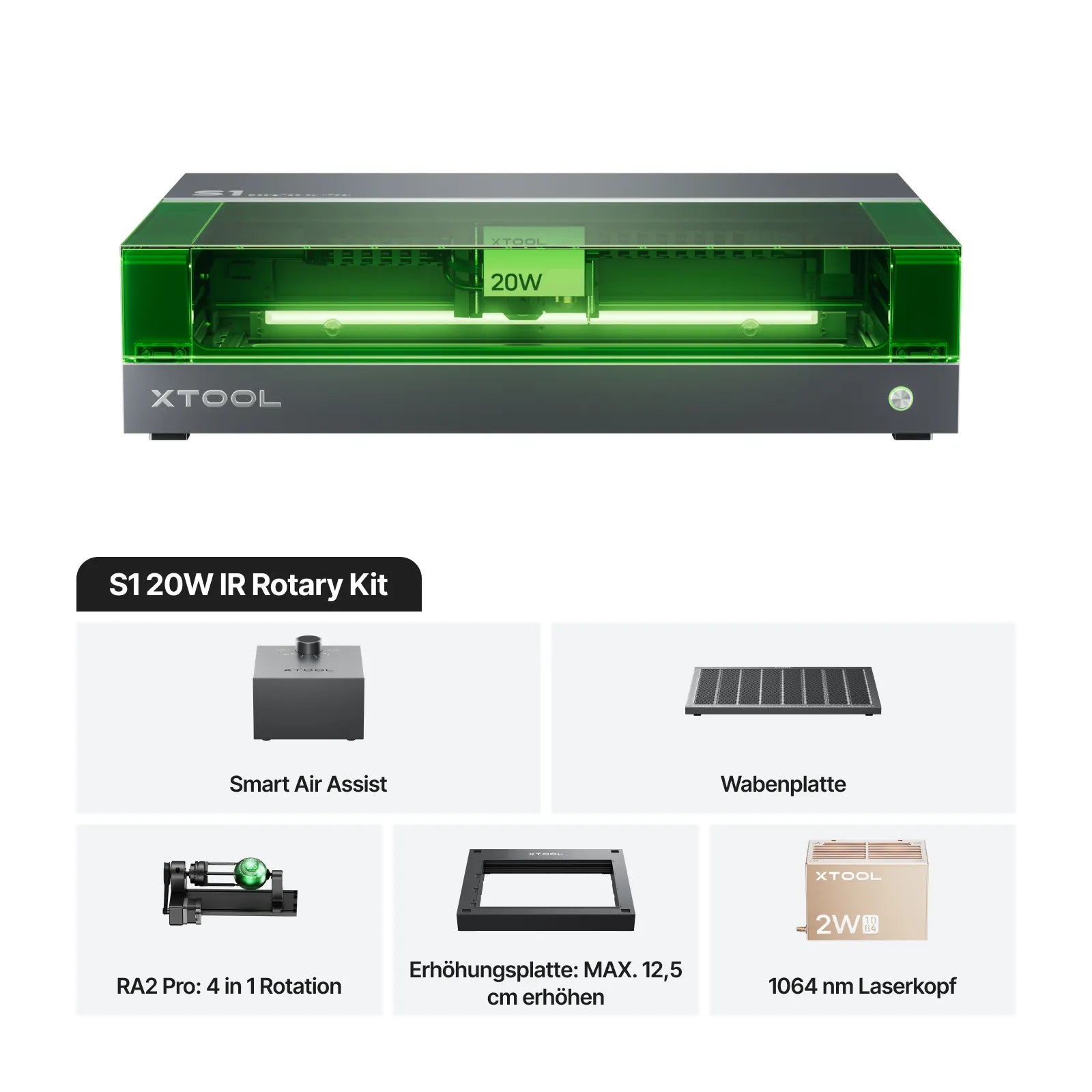 xTool S1 20W Diodenlasergravierer und Laser Cutter