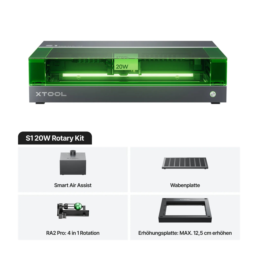 xTool S1 20W Diodenlasergravierer und Laser Cutter