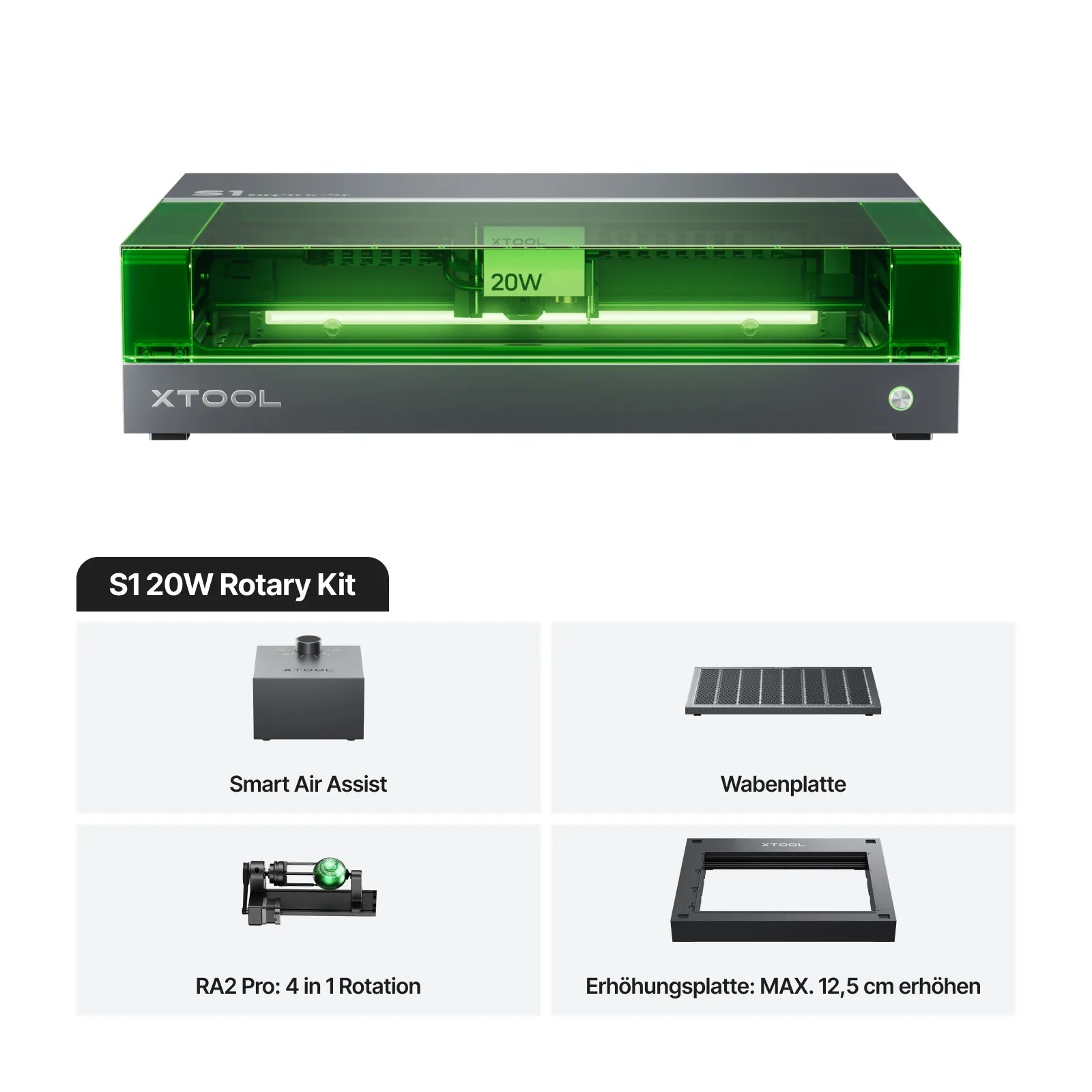 xTool S1 20W Diodenlasergravierer und Laser Cutter