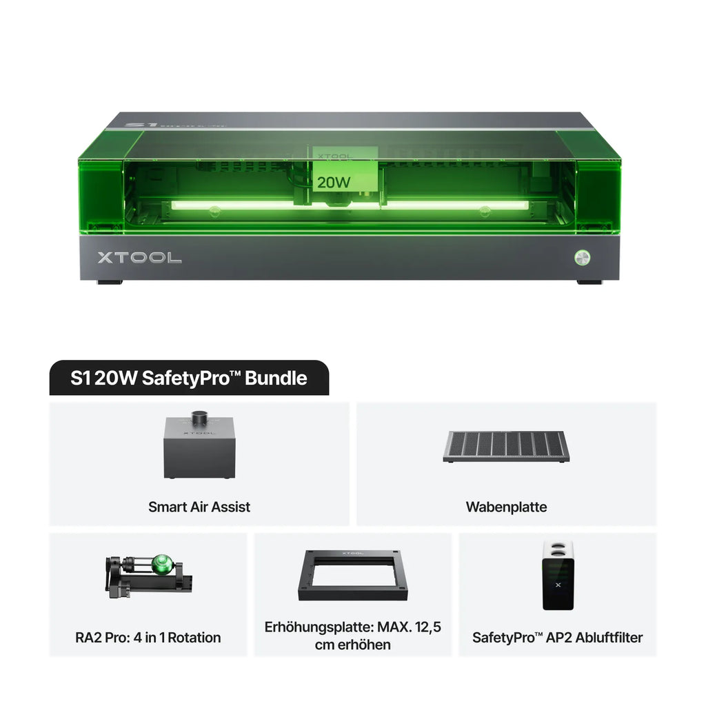 xTool S1 20W Diodenlasergravierer und Laser Cutter
