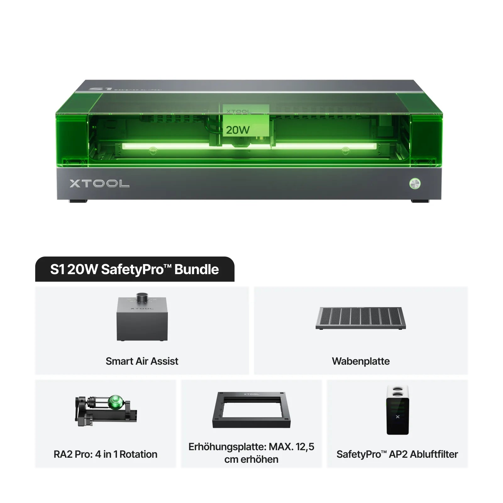 xTool S1 20W Diodenlasergravierer und Laser Cutter