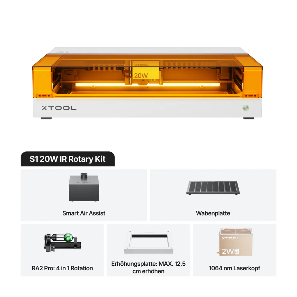 xTool S1 20W Diodenlasergravierer und Laser Cutter