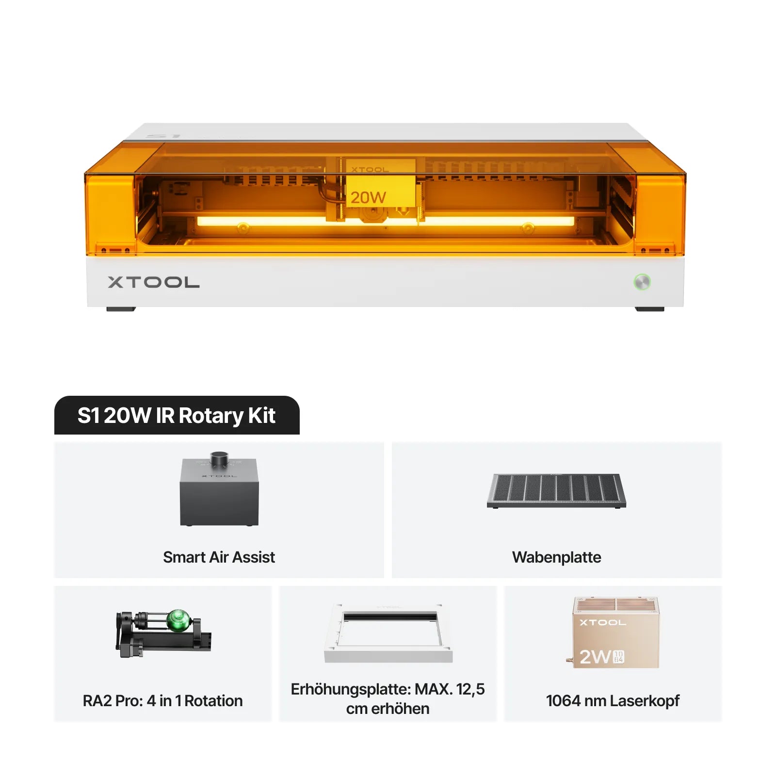 xTool S1 20W Diodenlasergravierer und Laser Cutter