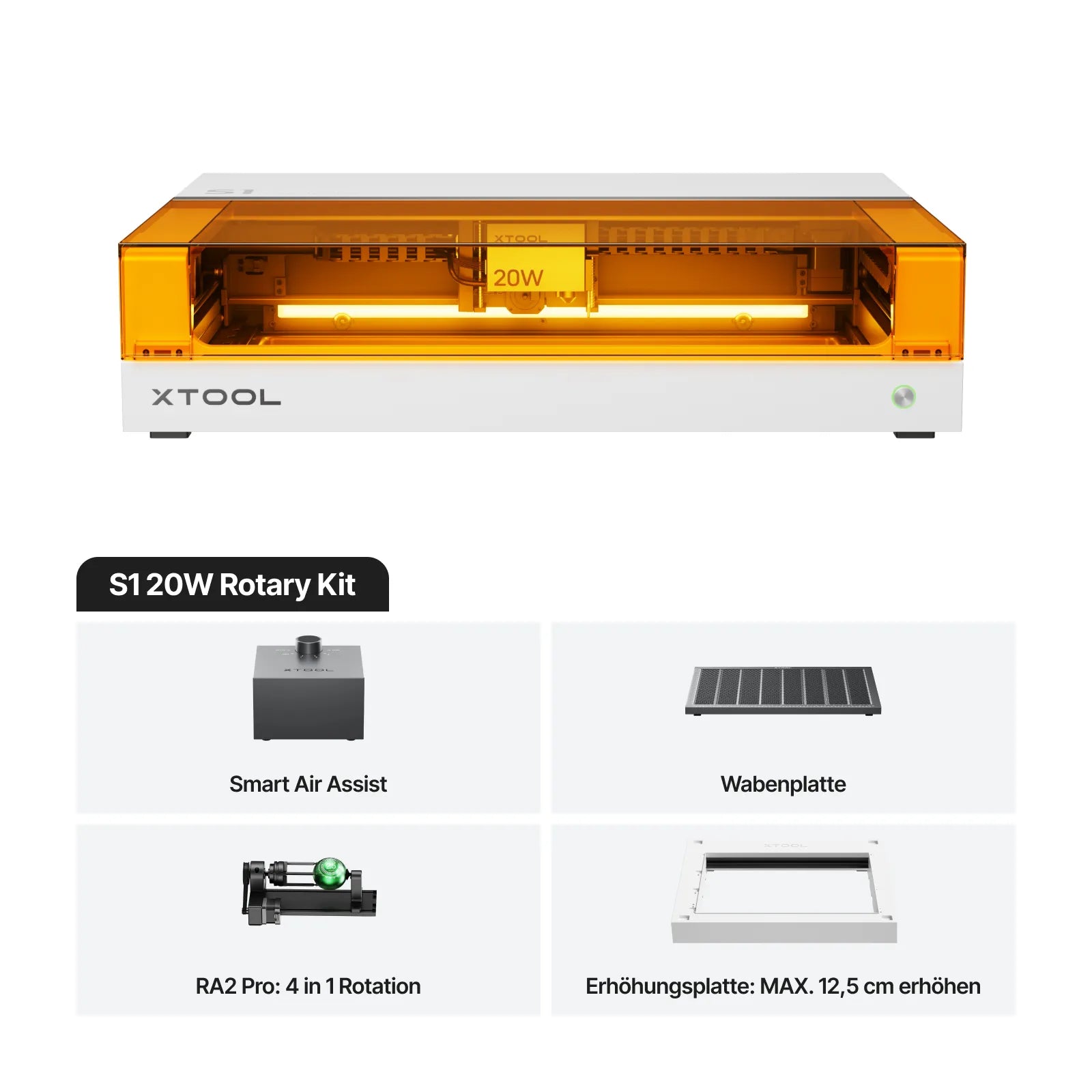 xTool S1 20W Diodenlasergravierer und Laser Cutter