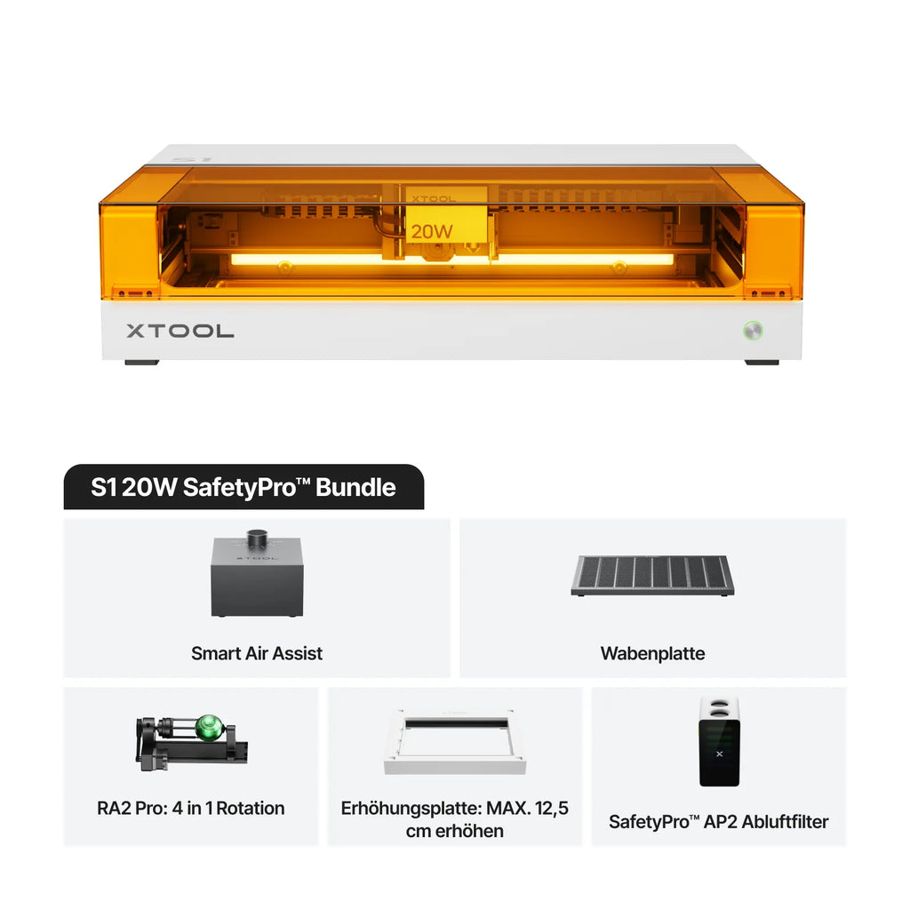 xTool S1 20W Diodenlasergravierer und Laser Cutter