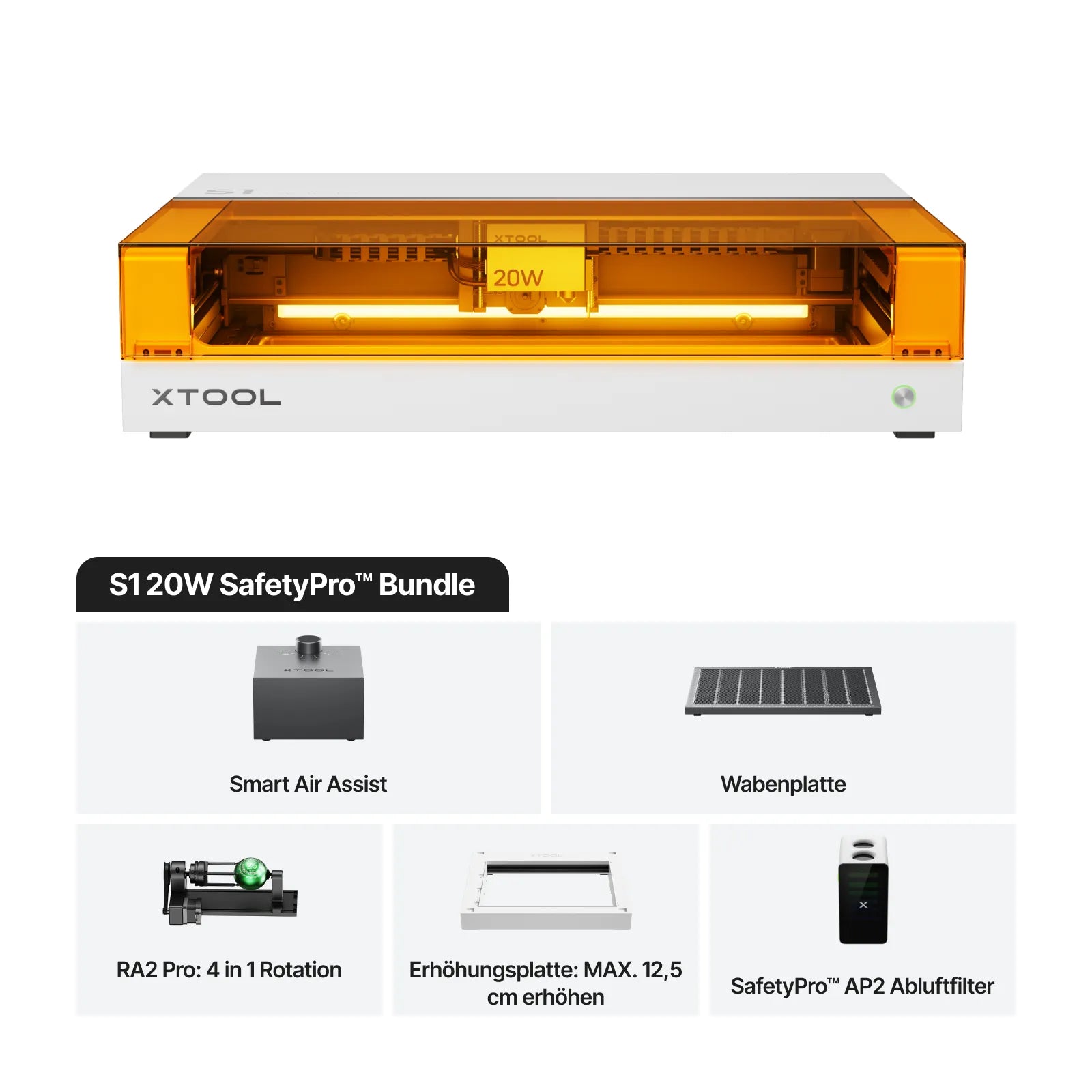 xTool S1 20W Diodenlasergravierer und Laser Cutter