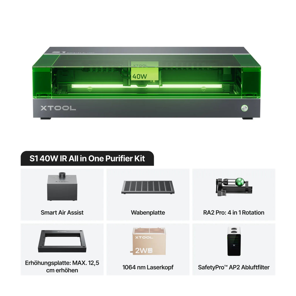xTool S1  Diodenlasergravierer und Laser Cutter