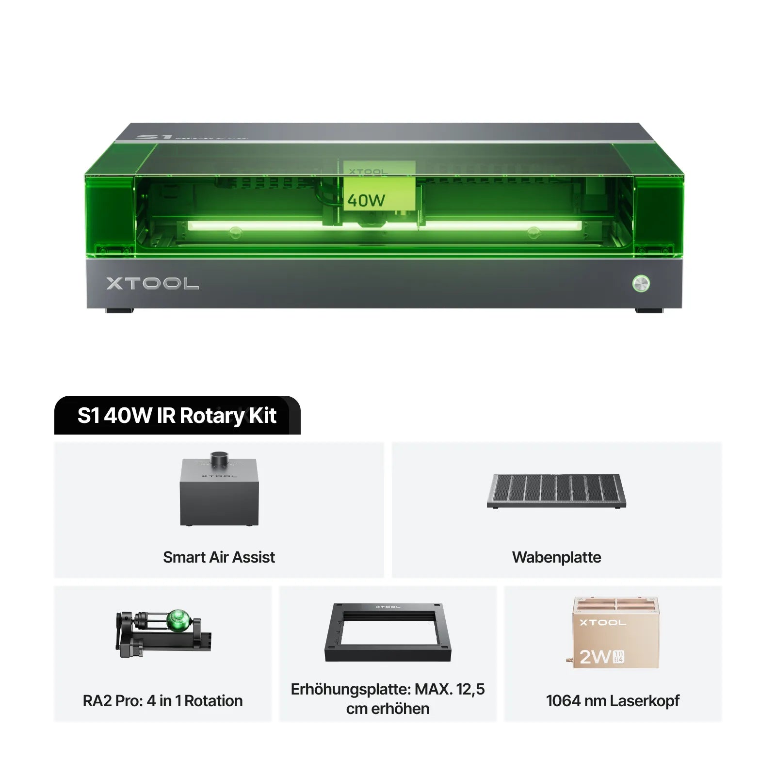 xTool S1  Diodenlasergravierer und Laser Cutter