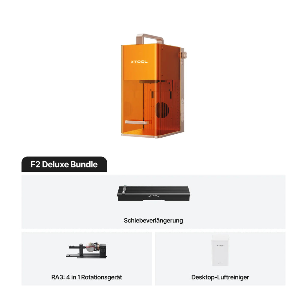 xTool F2 tragbarer Dual-Lasergravierer mit 5 W IR & 15 W Diodenlaser
