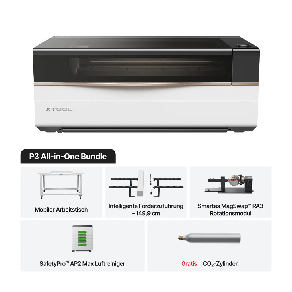 xTool P3 80W Flagship CO2 Lasergravierer und Laser Cutter