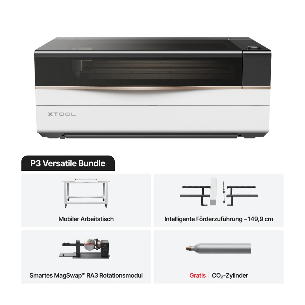 xTool P3 80W Flagship CO2 Lasergravierer und Laser Cutter