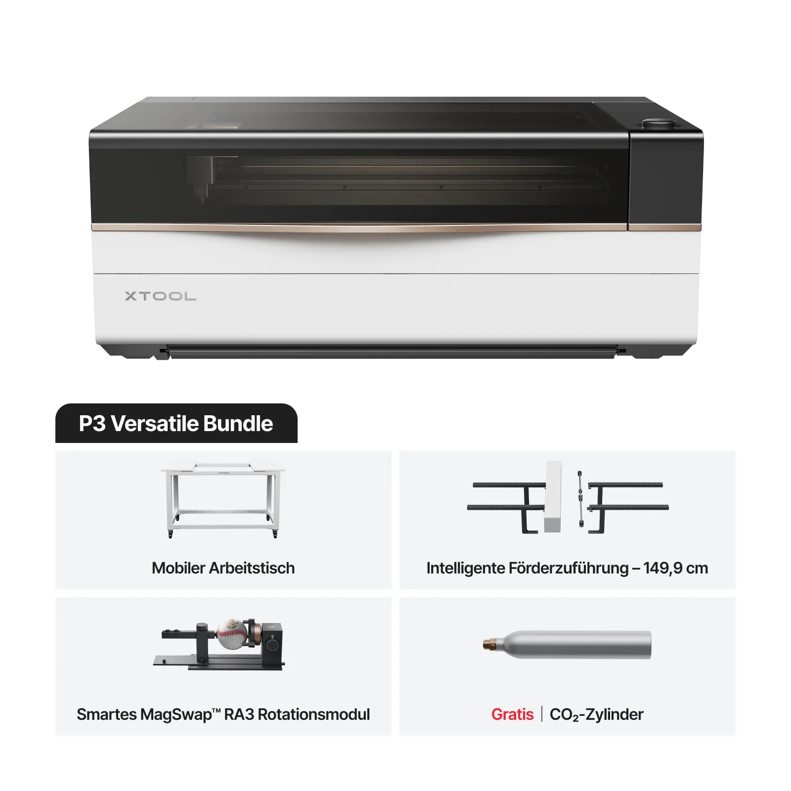 xTool P3 80W Flagship CO2 Lasergravierer und Laser Cutter