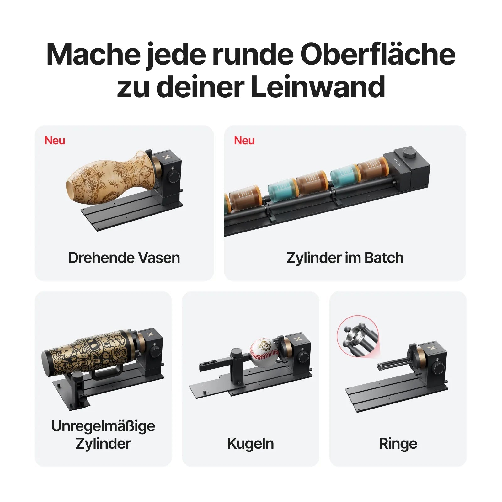 xTool RA3: Weltweit erstes smartes MagSwap™-Rotationsmodul
