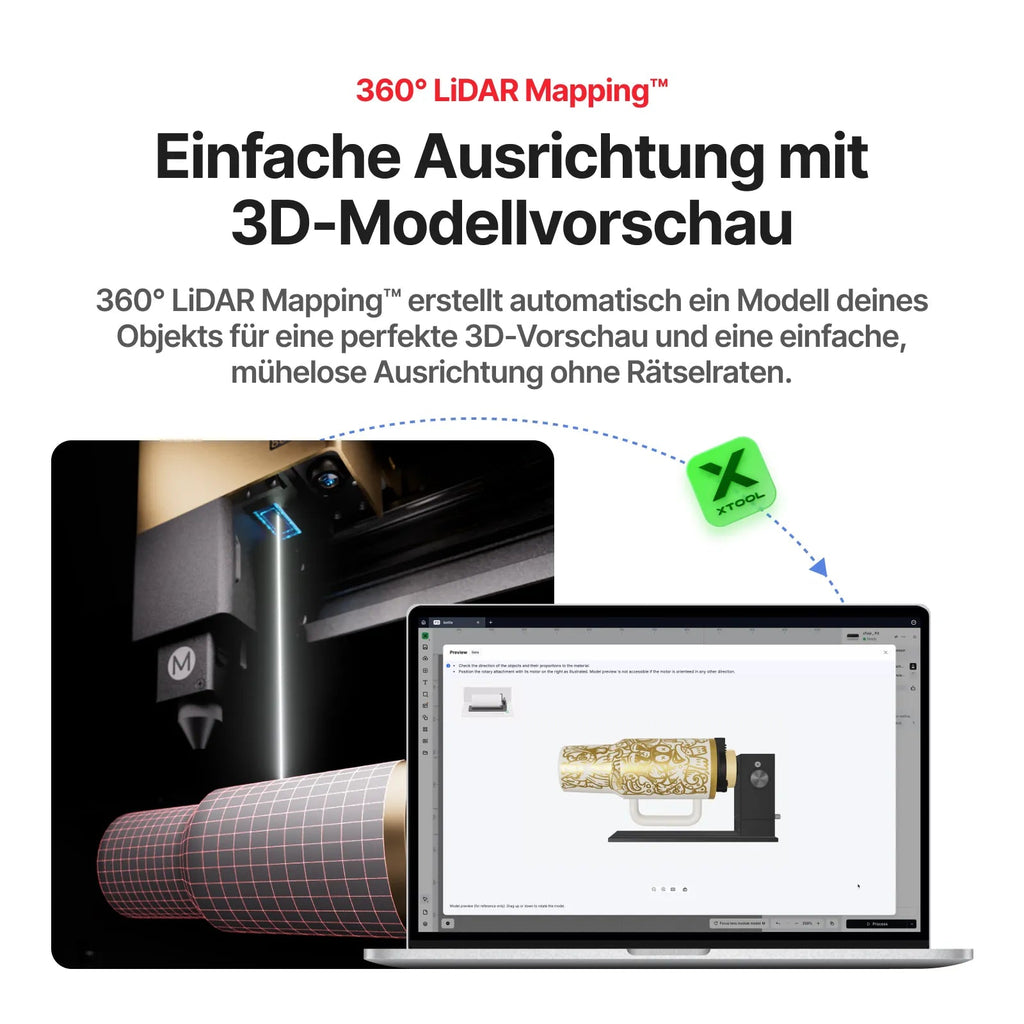 xTool RA3: Weltweit erstes smartes MagSwap™-Rotationsmodul